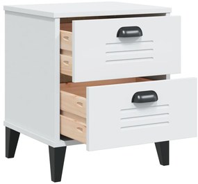 VIKEN fehér szerelt fa éjjeliszekrény