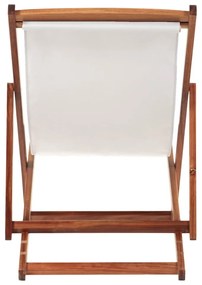 Bézs-sötét natúr színű tömörfa kerti napozóágy Dionysus – Bonami Essentials