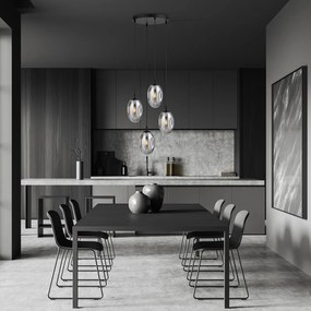 Emibig modern függeszték astral fekete grafit emi1266/4prem