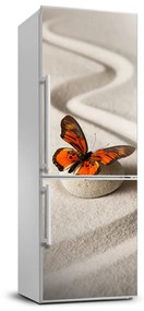 Hűtő matrica Zen kő és pillangó FridgeStick-70x190-f-105886017