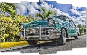 Festmények 100x60 Kubai autó