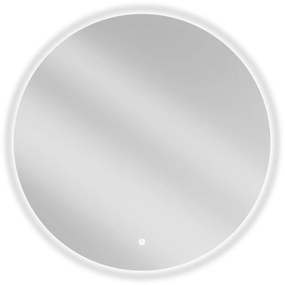 Mexen Erg, Kerek LED-es háttérvilágítású fürdőszobai tükör 80cm, 6000K, Páramentes fűtőbetét, 9823-080-080-611-00