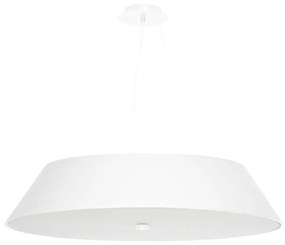 Fehér függőlámpa textil búrával ø 70 cm Hektor – Nice Lamps