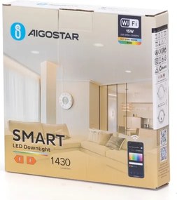 Aigostar - LED RGBW Szabályozható beépíthető lámpa LED/15W/230V 2700-6500K Wi-Fi