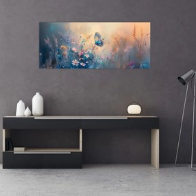 Kép - Rét pillangóval (120x50 cm)