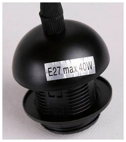 Fekete függőlámpa üveg búrával ø 10 cm Felis – Candellux Lighting