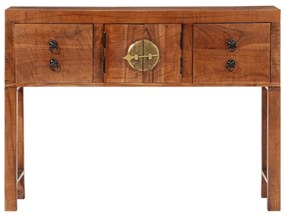 nyers tömör akácfa tálalóasztal 120x32x80 cm