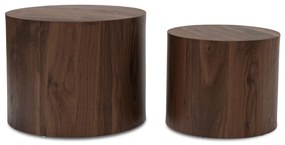 Dohányzóasztal szett Dió Színben. LEILA