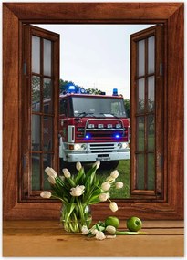 Poszterek 50x70 Tűzoltóautó