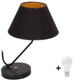Milagro VICTORIA fekete asztali lámpa (MLP4914) 1xE27 + ajándék LED izzó