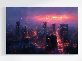 Vászonkép Canvas Város Panoráma Reggel Napfelkelte Hajnal 120x80