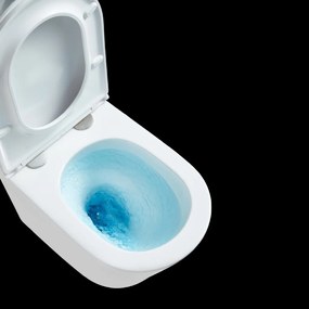 Invena Limnos, falra szerelhető wc csésze Swirlflush 490x370x360 mm + wc ülőke lassan záródó, fehér, INV-CE-93-001-L