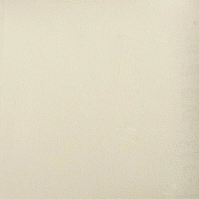 vidaXL krémszínű műbőr pad 110 x 76 x 80 cm