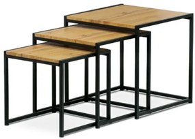 Autronic dohányzóasztal 45x45 cm MDF barna AF-3003 OAK