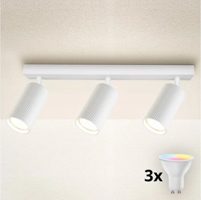 Brilagi - SELE MODERN LED RGBW, fényerőszabályozható mennyezeti spotlámpa 3xGU10/6,5W/230V Wi-Fi, fehér
