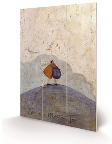 Sam Toft - Love on a Mountain Top Fából készült kép, (20 x 29.5 cm)