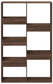 barna tölgy színű szerelt fa könyvszekrény 100 x 33 x 155,5 cm