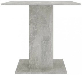 betonszürke szerelt fa étkezőasztal 80 x 80 x 75 cm