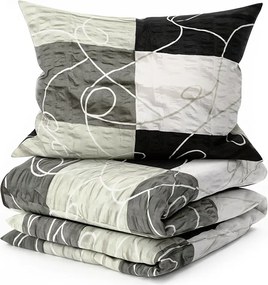 Krepp ágynemű KASPARO BLEND szürke Ágyneműhuzat mérete: 70 x 90 cm | 140 x 200 cm