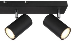 Globo 57911-3B - ROBBY 3xGU10/35W/230V fekete spotlámpa