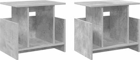 vidaXL TV állvány 2 pcs Beton Szürke 50 x 35 x 45 cm Faanyag
