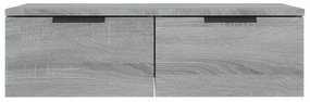 2 db szürke sonoma szerelt fa fali szekrény 68 x 30 x 20 cm