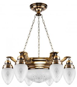 AZERO AW50/P csillár 6xE27/60W+1xE27/100W