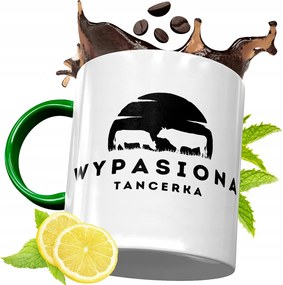 Zöld Bögre Táncosnőnek Születésnapi Ajándék fényképes nyomtatással