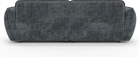 Sötétszürke zsenília kanapé heverő résszel 252 cm Nelia Big – Ropez