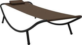 vidaXL barna acél kerti ágy 200 x 90 cm
