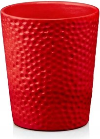 Kerámia Fedél Virágcserép Orchidea 13 x 15 cm Piros