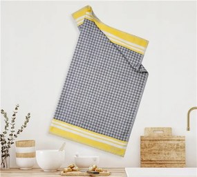 Konyhai törlőkendő 50x70 Kenya Zebra szürke sárga Exclusive Greno