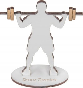 Fából készült Szobor Erősítő Súly Jutalom Gravírozás