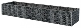 acél gabion magaságyás 360 x 90 x 50 cm