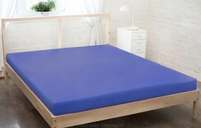 Gumis jersey lepedő 200x220 világos kék