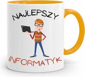 Sárga Bögre Programozó Informatika Legjobb Inf nyomtatott fotóval