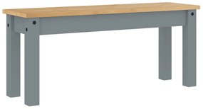 Panama szürke tömör fenyőfa étkezőpad 105 x 30 x 45 cm