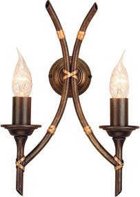 Elstead Lighting BAMBOO BB2-B-BRZ-PATINA Fali lámpa 2x60W/E14