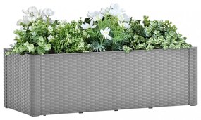 Szürke kerti magaságyás öntözőrendszerrel 100 x 43 x 33 cm