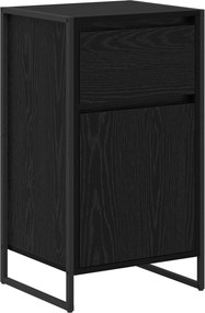 vidaXL Széf fiókkal Fekete tölgy 81 x 36 x 150.5 cm Faanyag