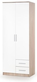 Szekrény Lima II, fehér / sonoma tölgy