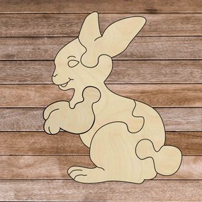 Fa montessori oktatási puzzle - Nyuszi | SENTOP H020 Nyár