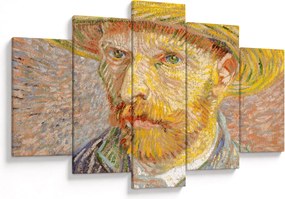 Kép - Vincent van Gogh, Self-Portrait with a Straw Hat (The Potato Peeler), reprodukciók (150x105 cm)