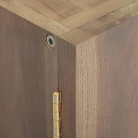tömör tíkfa falra szerelhető fürdőszobaszekrény 90 x 39 x 40 cm
