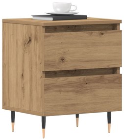 Éjjeli szekrények 2 db Kézműves tölgy 40x35x50 cm Műzott anyag