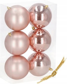 Karácsonyfa Bombák 10cm Karácsonyfa Bomba 6DB-OS Törhetetlen Medál Szett