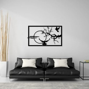 Verde fém fali dekoráció, 65,5×38 cm