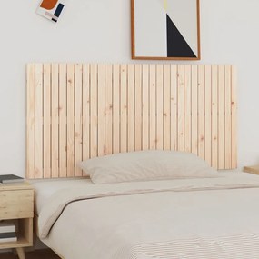 tömör fenyőfa fali fejtámla 185x3x90 cm