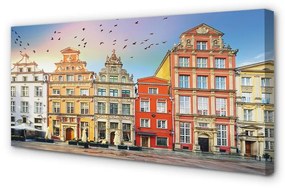 Canvas képek Gdańsk óvárosának épületek 100x50 cm