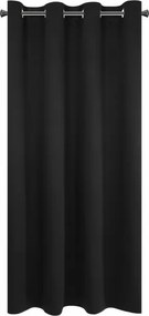 Függöny 140x175 Logan fekete, áttetsző